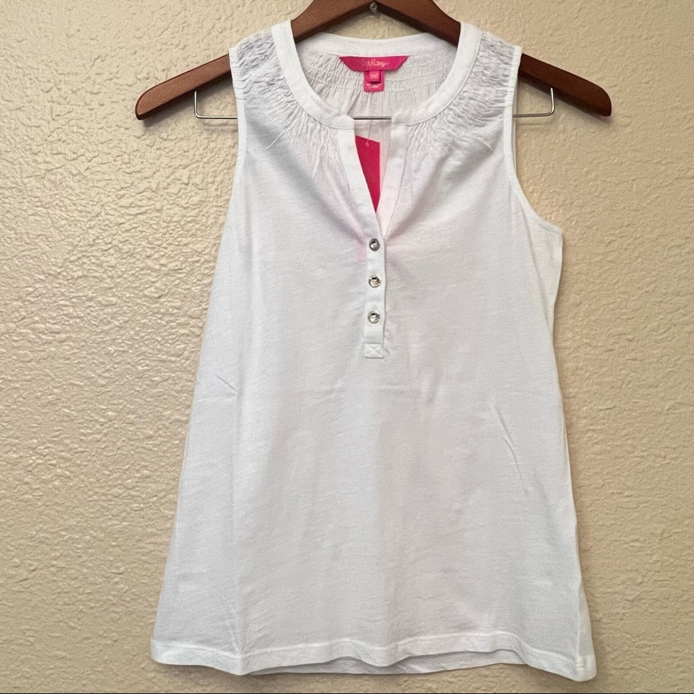NWT Lilly Pulitzer Resort White Top Size XXS